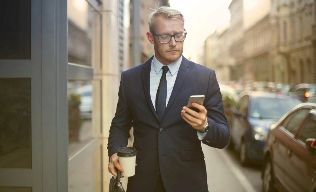 Business man being accountable